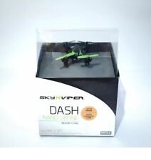 Sky Viper Dash Nano Drone Indoor Flying Auto Hover Rechargeable Black Green NEW