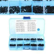 1000pcs Small Screws Cross Head Self-tapping Bolts Assortment Kit M1/1.2/1.4/1.7 - CN