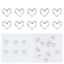 10/20pcs Alloy Hollow Heart Bead Jewelry Making Beads DIY Craft Accessories