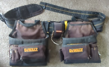 DeWALT Durable Construction Rig Tool Belt 12 Pouches Drill Hammer Hook carpenter