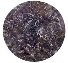 Purple Amethyst Round Coffee Table Handmade Gemstone Farmhouse Furniture Decor