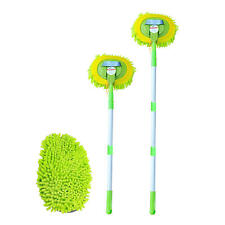 Microfiber Car Wash Brush Mop Kit Mitt Sponge With Long Handle Cleaning Supplie