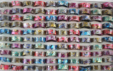 Wholesale Jewelry Lots 32pcs Mixed Colorful Shell Rings Resin Fashion Ring