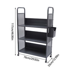 3 Tier Book Storage Cart Rolling Wheels Mobile Office Book Storage Shelf Cart - Toronto - Canada