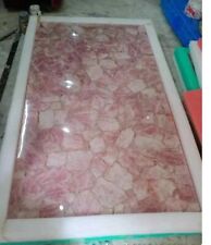 Rose Quartz Dining Table Top Modern Art Entryway Furniture Top Gemstone Home Dec