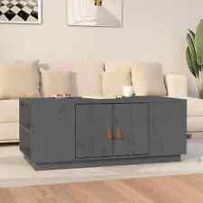 Coffee Table Grey 100x50x41 cm Solid Wood Pine