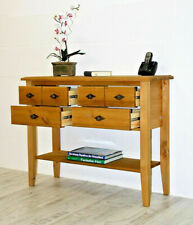 Solid Wood Console Table Pine Solid Lying Oiled TV Table Dresser Cabinet