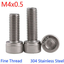 M4 - 0.5 Fine Thread 304 Stainless Steel Socket Head Caps Screws Metric DIN912 - 光明区 - CN