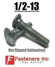 1/2-13 Hot Dipped Galvanized Carriage Bolts Coach Bolts - Select Length & Qty - Redding - US