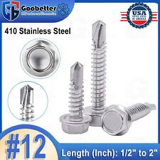 #12 Hex Washer Head Self Drilling Screws Tapping 410 Stainless Steel for Metal - Ontario - US