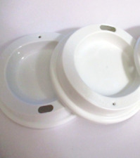 New Lot Of 2 Starbucks Reusable Hot Cup Replacement White Lids