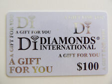 $100 Diamonds International Gift Card Merchandise Credit-EXP 12-31-2029