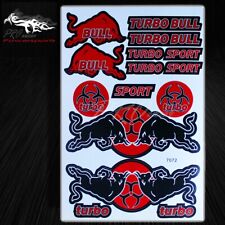 Automotive Sponsor Logo Decal Sticker Motorcycle/Dirt Bike/ATV/Helmet Turbo Bull