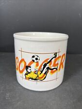 Inarco 1986 Vintage Soccer Player 80s Bright Graphics Ceramic - Toronto - Canada