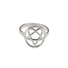 Mens ICP Rings Heartagram Star Heart Him Stainless Steel Jewelry 7-10# Friends