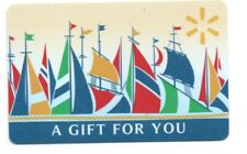 Walmart A Gift For You Boats Ships Gift Card No $ Value Collectible 101151