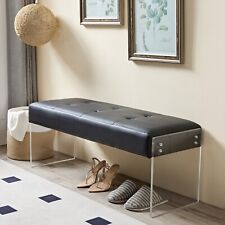 Bench Seat Upholstered Change Shoes Footrest Corner Ottoman for Bedroom Entryway - Toronto - Canada