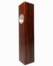 DANISH MODERN VINT ROSEWOOD & ALUM INT SLEEVE RECT BUD VASE, NO INT GLASS TUBE - Toronto - Canada