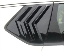For Nissan Rogue 2021-2023 Gloss Black Rear Side Window Vent Shutter Cover Trim