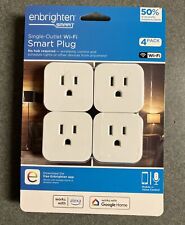 Enbrighten WiFi Micro Smart Plug - White (Pack of 4) NEW - Eutawville - US