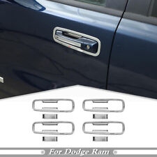 Fit For 2019-2024 Dodge RAM 1500 ABS Chrome Exterior Door Handle Bowl Cover Trim