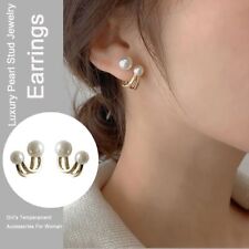 Elegant Accessories Gift Women Lady Girls Ear Stud Jewelry Pearl Stud Earrings