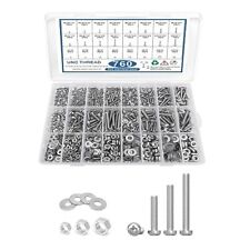 760Pcs Stainless Steel Nuts and Bolts Assortment Kit 10-24#8-32#6-32#4-40 Har... - Bronx - US