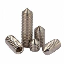 M3 M4 M5 304 A2 Stainles Steel Cone Point Grub Screws Hexagon Socket Set Screws - CN