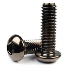 3/8-16 Black Chrome Button Head Socket Cap Screws Allen Bolts USA Made - QTY 10 - Sayreville - US"