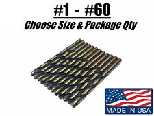 Numbered Numeric Norseman Viking USA Drill Bits Super Premium #1-#60 CHOOSE SIZE - Redding - US