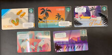 5 Starbucks Gift Cards : 3 Different FLORIDA Cards, 1 MIAMI, & 1 ORLANDO 5 Total