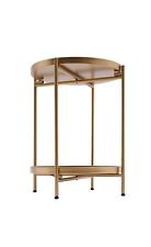 Round Side Table, Gold Metal 2 Tier Tray Metal Coffee Table for Sofa Living Room - Mumbai - India