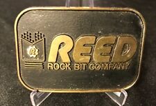 vintage Reed Rock Bit Company Advertising Belt Buckle - Construction