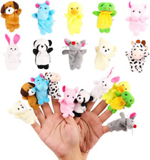 10Pcs Finger Puppets Set - Soft Plush Animals Finger Puppet Toys for Kids, Mini - Denver - US