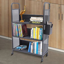 3tier Book Organizer Trolley Mobile Office Cart Book Storage Shelf W/ Handle - Toronto - Canada