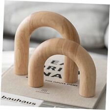 Wood Arch Decorative Objects - Suitable for Coffee Table Decor, Natural 2-Piece - Toronto - Canada