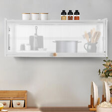 Wall-Mounted Cabinet with Flip-up Glass Door for Kitchen Dining Living Room - Toronto - Canada