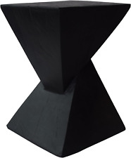 Jerod Light-Weight Concrete Accent Table, Black - Mumbai - India