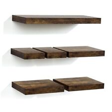 Floating Shelves Wall Mounted Set of 6, Wood Wall Shelves with Invisible Brown - Toronto - Canada