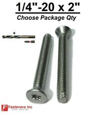 1/4-20 x 2 Stainless Steel Trailer Flooring Floorboard Screw Torx Star w/ Bits - Redding - US"