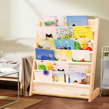 6-Layer Book Rack Children Kids Book Shelf Storage Stand Natural Beige Home Use - Toronto - Canada