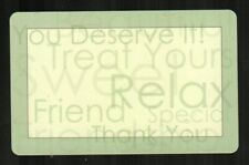 KIRKLAND'S HOME You Deserve It, Relax, Thank You ( 2007 ) Gift Card ( $0 )