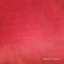 Firecracker Bright Red Solid Soft Fleece Fabric Remnant Craft 20.5 x 64""