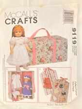 Vtg McCall's Craft Sewing Pattern # 9119 for 18 Doll Clothing & Accessories"