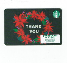 STARBUCKS Gift Card -2022 Christmas - Thank You Wreath - Collectible - No Value