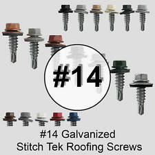 14 x 7/8 Type #1 Stitch Tek Metal to Metal Hex Head Colored Roofing Tek Screws - Kalispell - US"