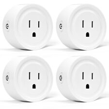 Costway 4pcs Smart Sockets Mini Wifi Smart Plug Outlet Remote Home Appliances - Fontana - US