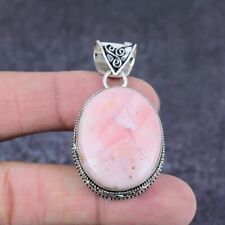 Natural Pink Opal Gemstone Handmade 925 Sterling Silver Gift Pendant 1.97 A517"