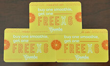 Jamba Juice BOGO card (GOOD FOR 6 USES EACH CARD) - Physical Card Available