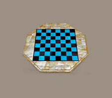 18 Marble Chess Table Top Semi Precious Stones Work Handmade"